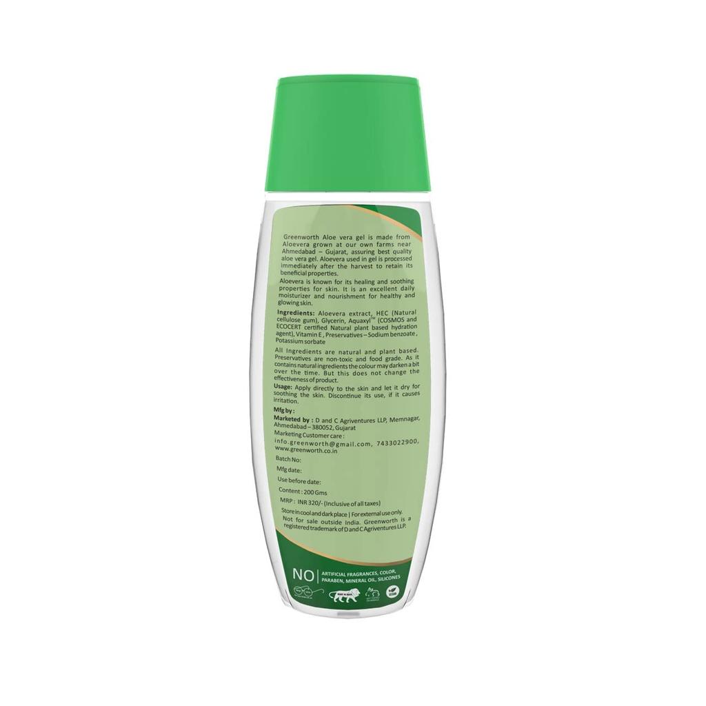 GREEN WORTH Greenworth Pure Aloe Vera Gel 200 Gm