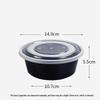 ZISIZ Disposable Plastic Food Container Bowl
