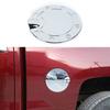Chrome Door Fuel Tank Gas Cap Cover Trim For Chevy Silverado GMC Sierra 2014-18