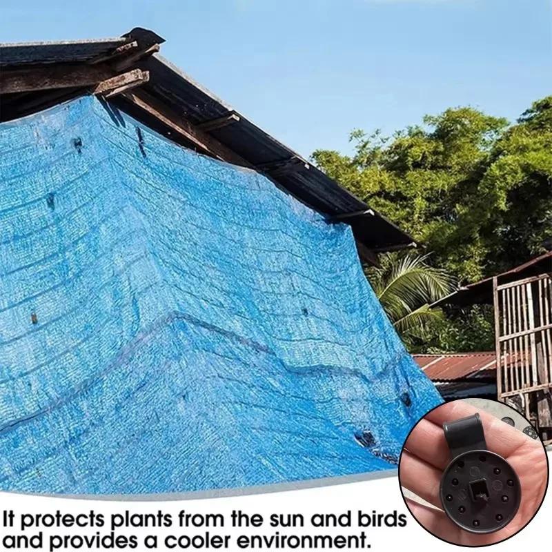 Shade Cloth Clips for Net Mesh Cover, Sunblock Fabric Fixer In Garden, Backyard, Greenhouse, 50Pcs Shade Fabric Clamps Grommets