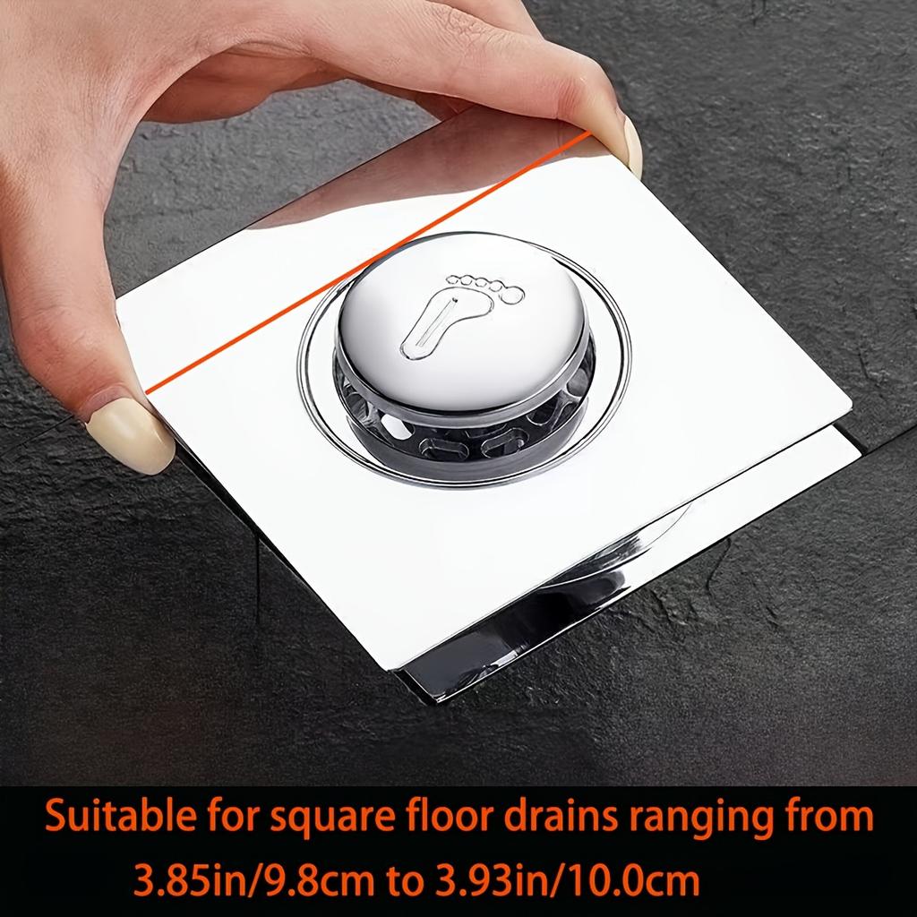 Stainless Steel Shower Drain with Smooth Edge Design Clog Resistant Fast Drainage Modern Bathroom Essential Minimalist White Round Drain No Overflow