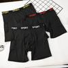 Sport Tailleband Heren Lange Boxer Briefs Telefoonzak Vochtregulerend Actief Ondergoed