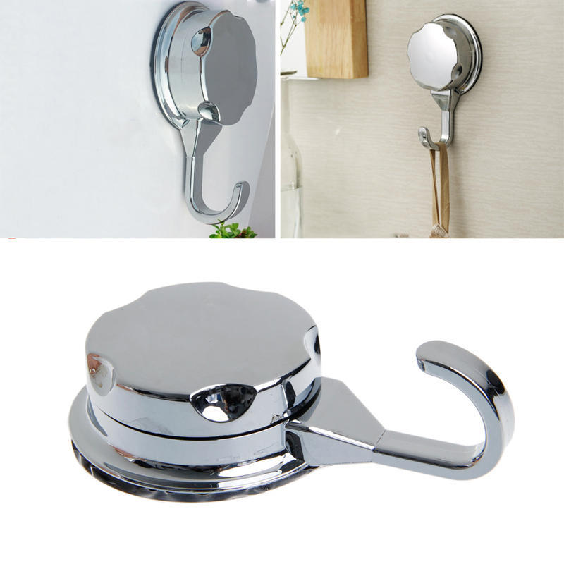 Y3NA Chromed Suction Cup Kitchen Hooks for Towel Hooks Bathroom Wall Hook Vacuum Hook