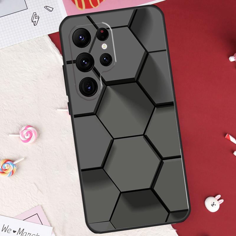 Carbon Fibre Neon honeycomb Case For Samsung Galaxy S26 Ultra S20 S21 S22 S23 S24 S25 Ultra S10 Plus S25 FE Cover Shell