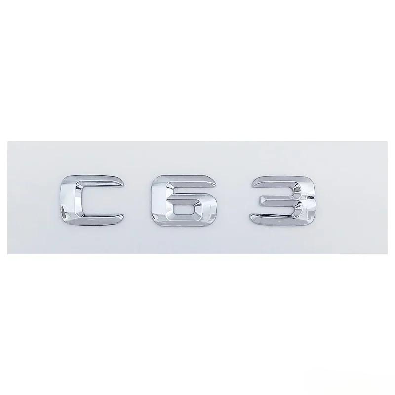ABS Car Rear Trunk Emblem Sticker Letter Decal for Mercedes Benz C63 A45 E320L E350L S400L A220L ML350 GLS450 CLA260 Accessories
