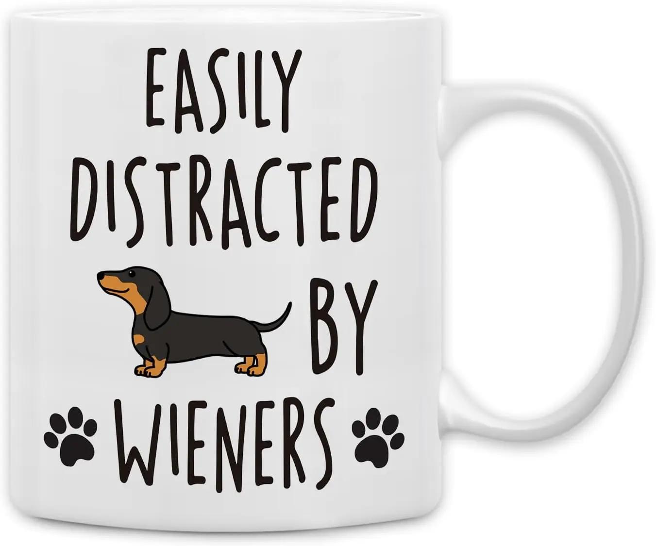 Dachshund mug, ceramic coffee cup, gift cup interesting Weiner dog cup coffee office home 320ML 320ML