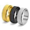 8mm New Fashion Stainless Steel Rotatable Ring for Men