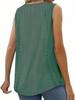 2025 Women's Plus Size Sleeveless Lace Pleated Blouse with Waist Cinching