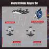 12-Piece Brake Bleeder Kit with Quick Connector and Master Cylinder Adapter for Most Vehicles