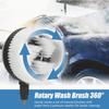 Fan-Shaped Design Rotary Wash Brush 360-Degrees Rotation Car Pressure Washer Brush  Car Cleaning