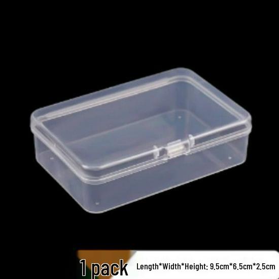 

Multifunctional Desktop Organizer: Transparent Compartment Box for Cables, Cards, and Nail Art Supplies Standard