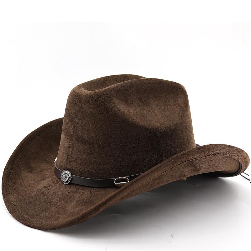 Classic Western Cowboy Hat High Quality Top Hat European and American Knight Hat Men's and Women's Fashion Versatile Sunshade Sunscreen Hat