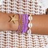 Bohemian Beach Resort Wind Multicolor Beaded Bracelet Summer Ocean Wind Starfish Resin Pendant Bracelet