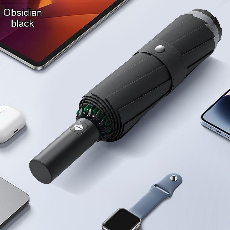 Deutscher Grüner Riese Extra Großer Umkehrschirm Herren Vollautomatisch Vergrößert Verstärkt Verdickt Geschäfts-Regenschirm