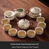 Ru Kiln Ancient Song Dunhuang Ceramic Kung Fu Tea Set