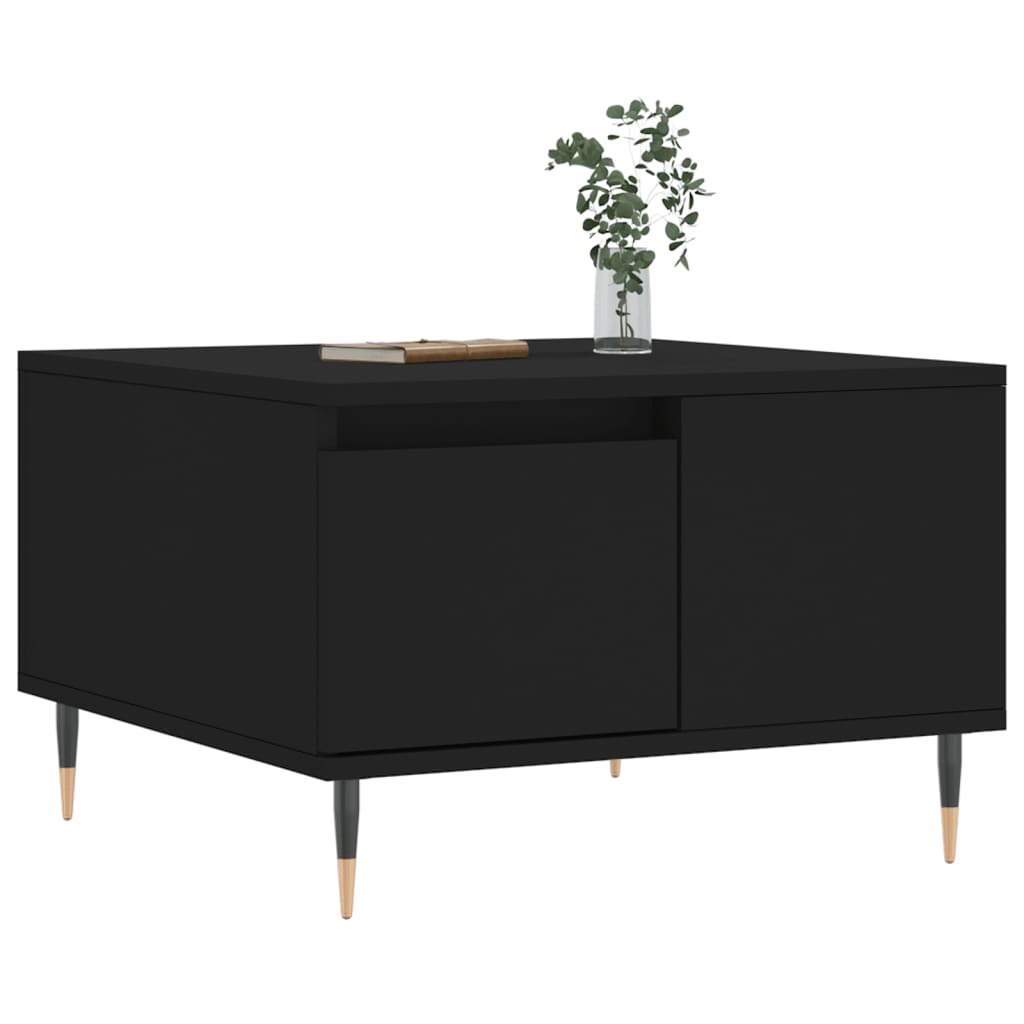 Coffee Table Black 55 X 55 X 36.5 Cm Particleboard