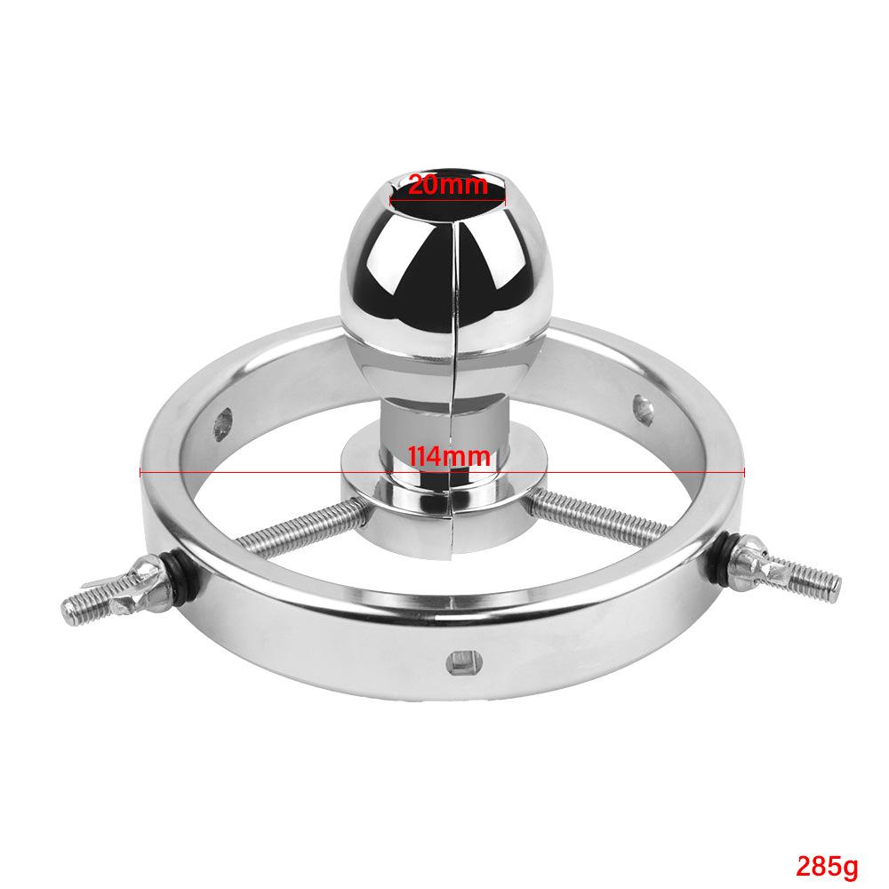 Stainless Metal Anal Peeping Dilator Hollow Anal Plug Sex Toy BDSM Fisting Slave