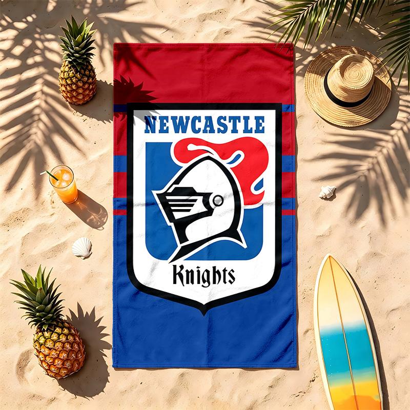 Newcastle Knights (14) Theme Beach Towel Sand Resistant Soft And Comfortable Suitable For The Pool Camping Yoga And Diving A Travel Essential