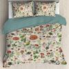Conjunto de Capa de Edredom William Morris Strawberry Thief Tamanho Casal Queen Macio Conjuntos de Cama Suaves Para Adolescentes/Adultos Capa de Edredom
