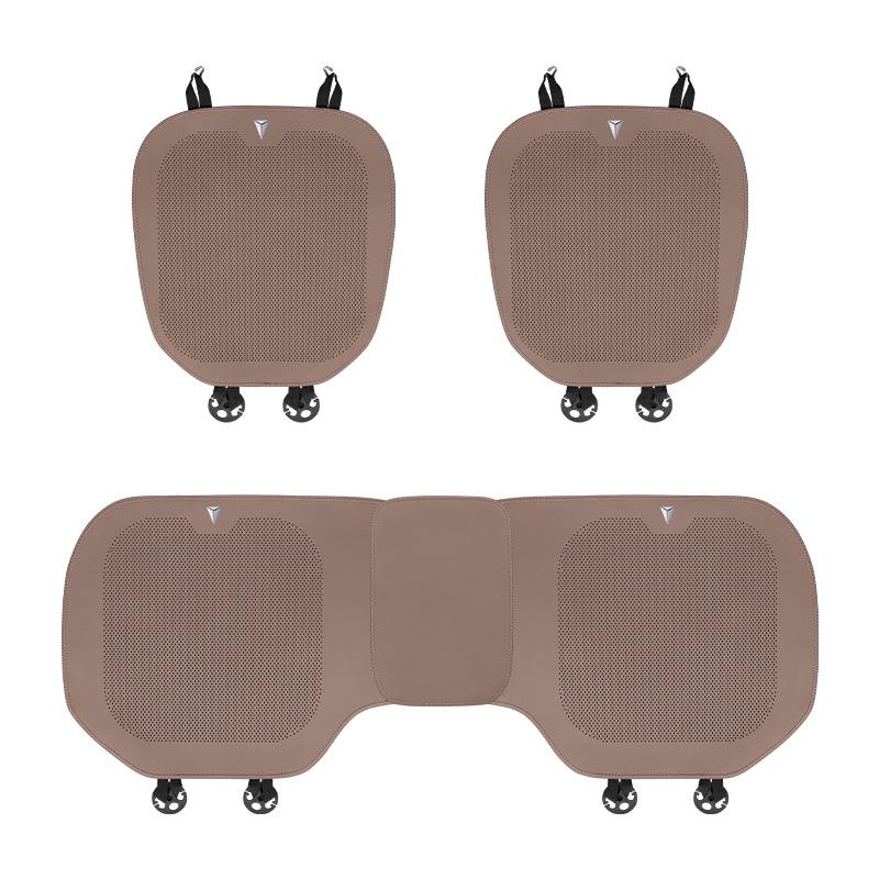 Breathable Semi-Enclosed Perforated Seat Cushion for Dark Blue Cars, Universal for All Seasons