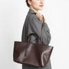 New Genuine Leather Women's Bag, Underarm Single Shoulder Cowhide Tote Bag, Niche Crossbody, Retro Soft Leather Large Capacity Bag