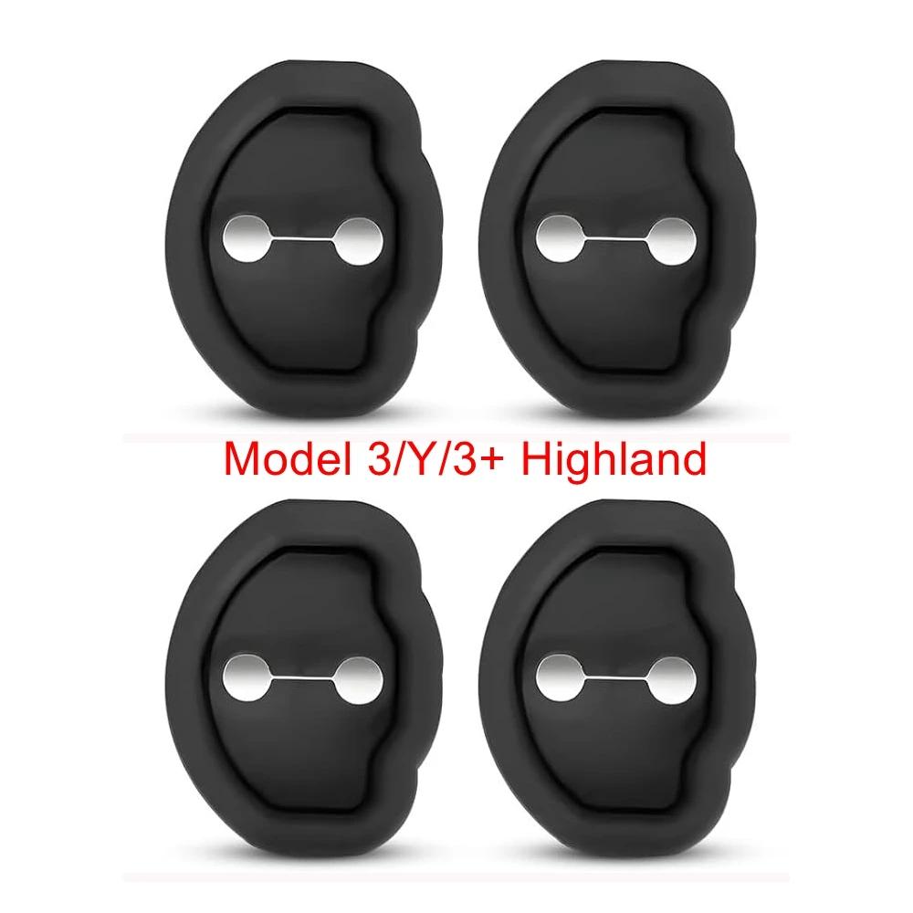 

Амортизирующая накладка на дверь для Tesla Model 3 Y X S Highland 2026 2026 Гибкий защитный фиксатор Защелка замка двери автомобиля Силиконовая крышка