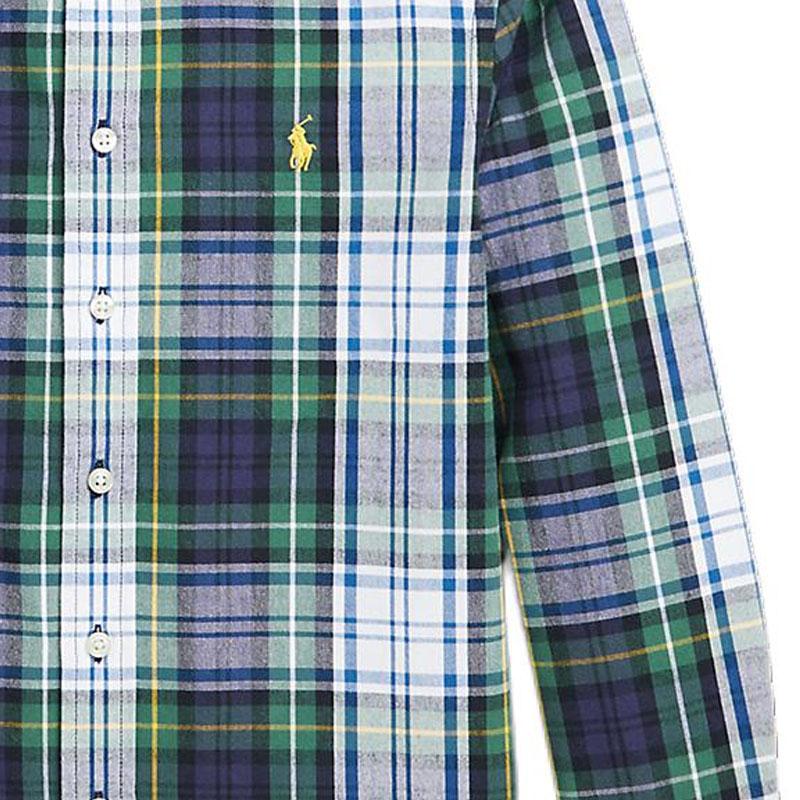 Polo Ralph Lauren Logo Check Single-Breasted Long Sleeve Shirt Kids shirts Multi-Color CWPOWOVY6820512-100