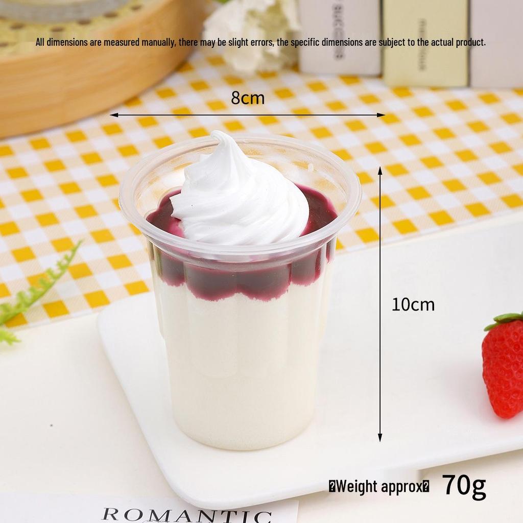 PU Simulation Sundae Cup: Ice Cream Display Props for Photography