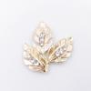 Engood 100Pcs Rhinestone Leaves Button Sewing Trim & Embellishments Craft Buckle for DIY Hair Bridal Headwear Decoration