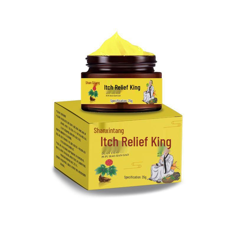 Hong Kong Da Yao Fang Itch Relief Cream - Herbal Skin Health, 35g Glass Bottle