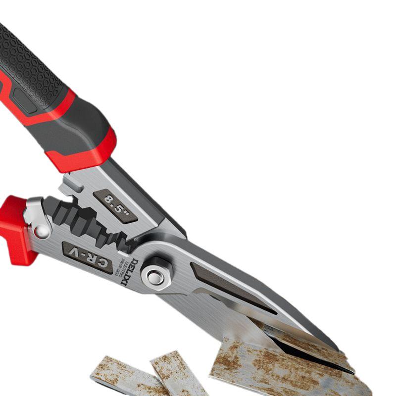 Tin Snips Scissors for Light Gauge Steel Studs, High Hardness Stainless Steel, Aviation-Grade.