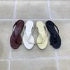 Niche Design Low-heeled Flip-flops Women's 2025 Summer New Mid-toe Open-toe Casual Sandals Temperament Casual Sandals