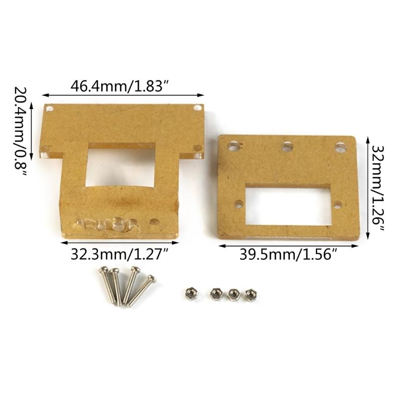 1PC Clear Plastic Mounting Bracket for SG90 MicroServo Clear Plastic Mounting Bracket for SG90 MicroServo