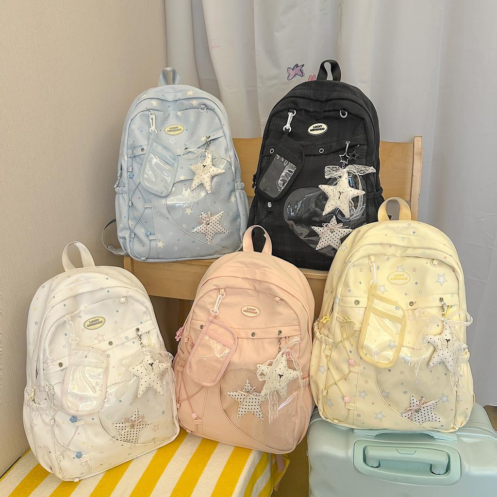 Schoolbag Japanese Sweet Backpack Large Capacity College Style Cute Girl Student Schoolbag Small Fresh Korean Version Ins Backpack
