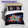 Blackburn Rovers Football Printed 3 Pieces Bedding Set, Comfortable Skin Friendly Bedroom Duvet Cover Set