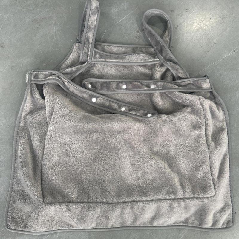 Cats Holding Carriers Velvets Aprons Slings Accompany Carriers Bag Indoor Use Smock Aprons with Pocket