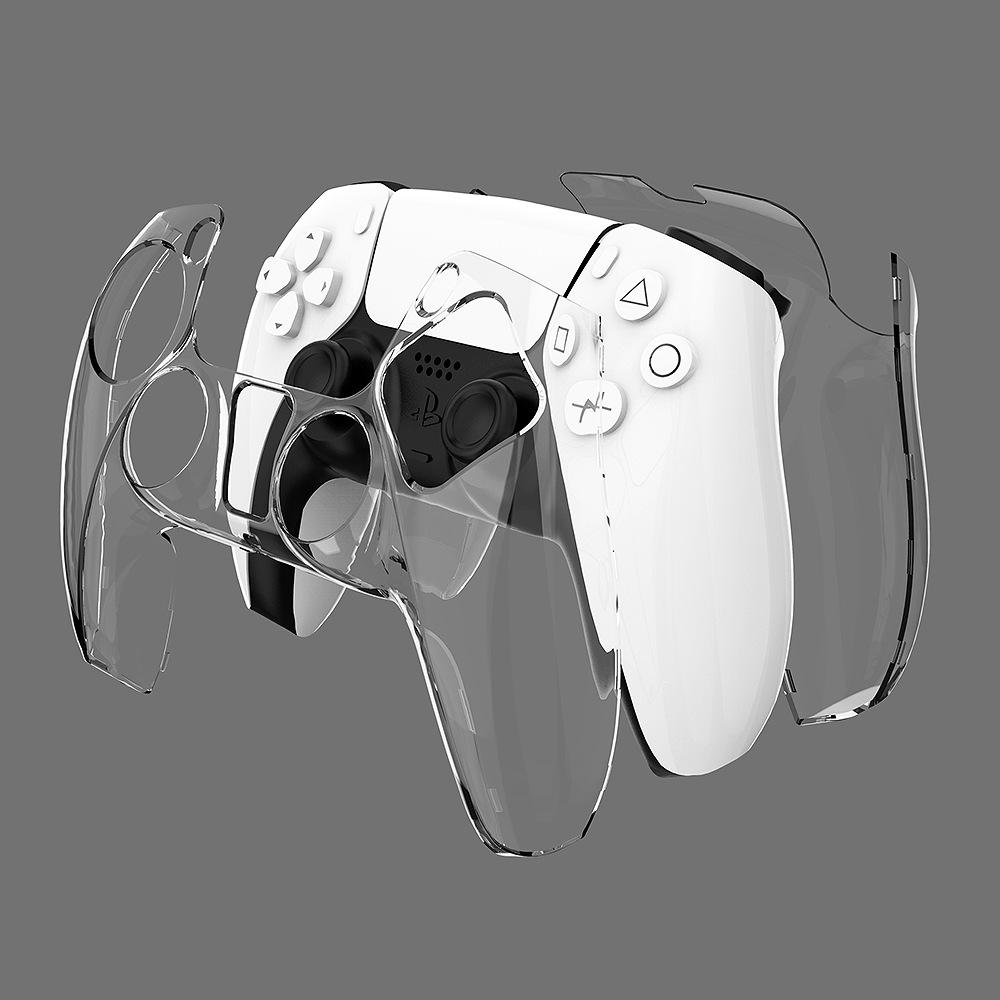PS5 Wireless Controller Crystal Protective Shell - Transparent Hard Case Cover