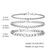 2/3pcs Stainless Steel Cross Cuban Bracelets for Men Waterproof Non Fading Twist Chain Bracelet Simple Fashion Jewelry Gifts