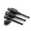 Professional Square Socket Adapter Bit Converters Kit 4 Adapter 3 Extension Rod Steel Tool Accessories
