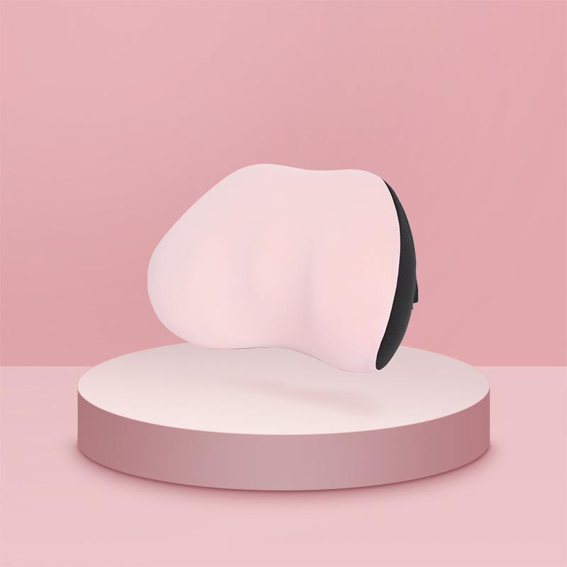 Cartoon Car Headrest & Neck Pillow Memory Foam Lumbar Support Set