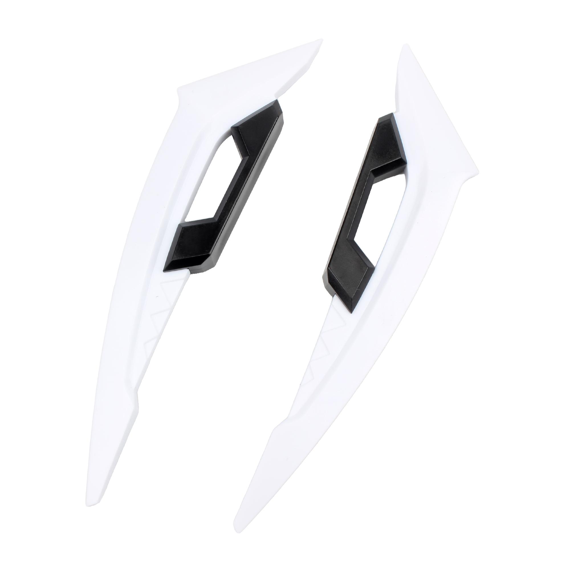250SR Winglets Universal Motorcycle Front Side Spoiler Aerodynamic Wing Fixed Wind Wing Moto Motorbike Accesorios Enduro белый