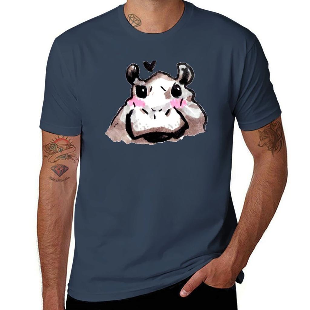 Bby hippo TShirt Festival Short Sleeve TShirt