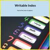 Rainbow Accordion Expanding File Folder 12 Pages Pp Material Elastic Band Closure Colorful Index Tabs Office School Organizer