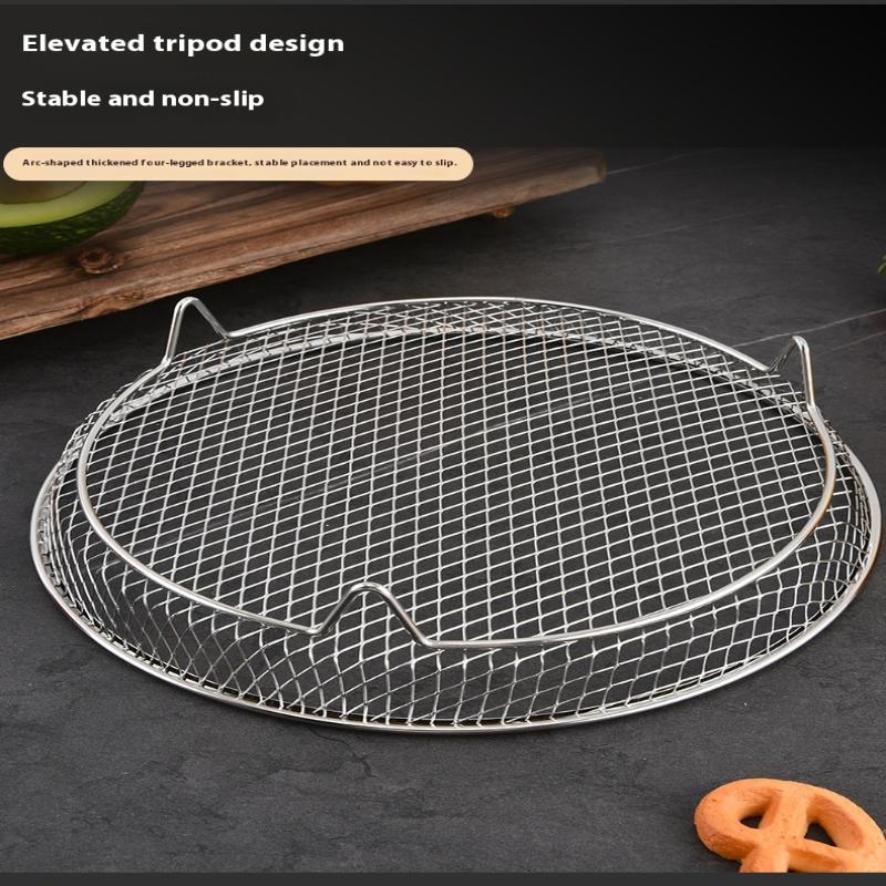 Air Fryer Grille Suitable For Air Fryers Oven Grill Stainless Steel Stackable Grill Kitchen Utensils Cook Multiple Foods