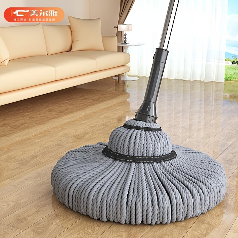 Hand-Free Wringing Mop, 2-In-1 Self-Wringing Mop with Handle, Dry And Wet Floor Cleaning, Rotational Mop Without Handwashing, Easy Wringing Design