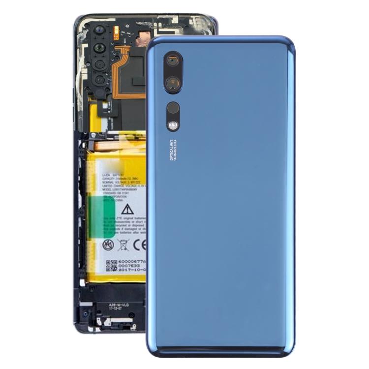 

Стеклянная задняя крышка аккумулятора для ZTE Axon 10 Pro(синий) синий