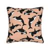 Orca Whale Patterns Pillow Case Comfy Pillow Cover For Sofa Car Home Decor Morden Cushion Cover