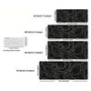 Abstract Topography Line Art Large XXL Mouse Pad Non-Slip Rubber Gaming Keyboard Deskmat Overlocked Game Table Accessories