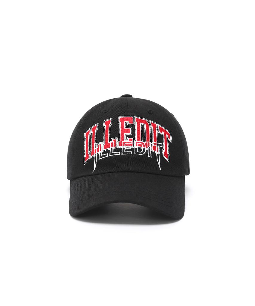 Illedis Arch Logo Ballcap Blackred