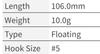 Sale OSP Bent Minnow 106F Floating Minnow Lure P-74 (4598)